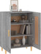 vidaXL - Dressoir - 69,5x34x90 - cm - bewerkt - hout - grijs - sonoma - eikenkleurig