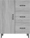 vidaXL - Dressoir - 69,5x34x90 - cm - bewerkt - hout - grijs - sonoma - eikenkleurig