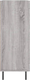 vidaXL - Dressoir - 69,5x34x90 - cm - bewerkt - hout - grijs - sonoma - eikenkleurig