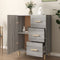 vidaXL - Dressoir - 69,5x34x90 - cm - bewerkt - hout - grijs - sonoma - eikenkleurig