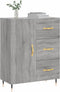 vidaXL - Dressoir - 69,5x34x90 - cm - bewerkt - hout - grijs - sonoma - eikenkleurig