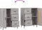vidaXL - Dressoir - 69,5x34x90 - cm - bewerkt - hout - grijs - sonoma - eikenkleurig