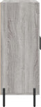 vidaXL - Dressoir - 69,5x34x90 - cm - bewerkt - hout - grijs - sonoma - eikenkleurig