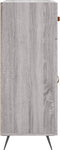 vidaXL - Dressoir - 69,5x34x90 - cm - bewerkt - hout - grijs - sonoma - eikenkleurig