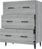 vidaXL - Dressoir - 69,5x34x90 - cm - bewerkt - hout - grijs - sonoma - eikenkleurig