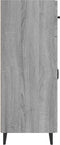 vidaXL - Dressoir - 69,5x34x90 - cm - bewerkt - hout - grijs - sonoma - eikenkleurig