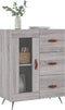 vidaXL - Dressoir - 69,5x34x90 - cm - bewerkt - hout - grijs - sonoma - eikenkleurig