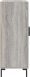 vidaXL - Dressoir - 69,5x34x90 - cm - bewerkt - hout - grijs - sonoma - eikenkleurig