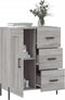 vidaXL - Dressoir - 69,5x34x90 - cm - bewerkt - hout - grijs - sonoma - eikenkleurig