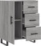 vidaXL - Dressoir - 69,5x34x90 - cm - bewerkt - hout - grijs - sonoma - eikenkleurig