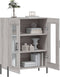vidaXL - Dressoir - 69,5x34x90 - cm - bewerkt - hout - grijs - sonoma - eikenkleurig