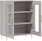 vidaXL - Dressoir - 69,5x34x90 - cm - bewerkt - hout - grijs - sonoma - eikenkleurig