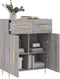 vidaXL - Dressoir - 69,5x34x90 - cm - bewerkt - hout - grijs - sonoma - eikenkleurig