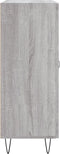 vidaXL - Dressoir - 69,5x34x90 - cm - bewerkt - hout - grijs - sonoma - eikenkleurig