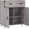 vidaXL - Dressoir - 69,5x34x90 - cm - bewerkt - hout - grijs - sonoma - eikenkleurig