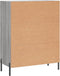 vidaXL - Dressoir - 69,5x34x90 - cm - bewerkt - hout - grijs - sonoma - eikenkleurig