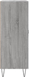 vidaXL - Dressoir - 69,5x34x90 - cm - bewerkt - hout - grijs - sonoma - eikenkleurig