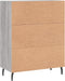 vidaXL - Dressoir - 69,5x34x90 - cm - bewerkt - hout - grijs - sonoma - eikenkleurig