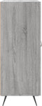 vidaXL - Dressoir - 69,5x34x90 - cm - bewerkt - hout - grijs - sonoma - eikenkleurig