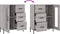 vidaXL - Dressoir - 69,5x34x90 - cm - bewerkt - hout - grijs - sonoma - eikenkleurig