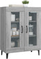 vidaXL - Dressoir - 69,5x34x90 - cm - bewerkt - hout - grijs - sonoma - eikenkleurig