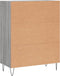 vidaXL - Dressoir - 69,5x34x90 - cm - bewerkt - hout - grijs - sonoma - eikenkleurig