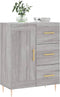 vidaXL - Dressoir - 69,5x34x90 - cm - bewerkt - hout - grijs - sonoma - eikenkleurig