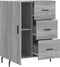 vidaXL - Dressoir - 69,5x34x90 - cm - bewerkt - hout - grijs - sonoma - eikenkleurig