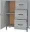 vidaXL - Dressoir - 69,5x34x90 - cm - bewerkt - hout - grijs - sonoma - eikenkleurig