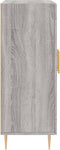 vidaXL - Dressoir - 69,5x34x90 - cm - bewerkt - hout - grijs - sonoma - eikenkleurig