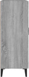 vidaXL - Dressoir - 69,5x34x90 - cm - bewerkt - hout - grijs - sonoma - eikenkleurig