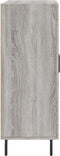 vidaXL - Dressoir - 69,5x34x90 - cm - bewerkt - hout - grijs - sonoma - eikenkleurig