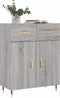 vidaXL - Dressoir - 69,5x34x90 - cm - bewerkt - hout - grijs - sonoma - eikenkleurig