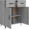 vidaXL - Dressoir - 69,5x34x90 - cm - bewerkt - hout - grijs - sonoma - eikenkleurig