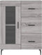vidaXL - Dressoir - 69,5x34x90 - cm - bewerkt - hout - grijs - sonoma - eikenkleurig