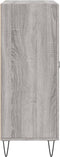 vidaXL - Dressoir - 69,5x34x90 - cm - bewerkt - hout - grijs - sonoma - eikenkleurig