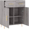 vidaXL - Dressoir - 69,5x34x90 - cm - bewerkt - hout - grijs - sonoma - eikenkleurig