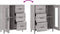 vidaXL - Dressoir - 69,5x34x90 - cm - bewerkt - hout - grijs - sonoma - eikenkleurig