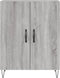 vidaXL - Dressoir - 69,5x34x90 - cm - bewerkt - hout - grijs - sonoma - eikenkleurig
