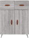 vidaXL - Dressoir - 69,5x34x90 - cm - bewerkt - hout - grijs - sonoma - eikenkleurig
