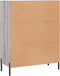 vidaXL - Dressoir - 69,5x34x90 - cm - bewerkt - hout - grijs - sonoma - eikenkleurig