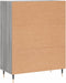 vidaXL - Dressoir - 69,5x34x90 - cm - bewerkt - hout - grijs - sonoma - eikenkleurig