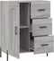 vidaXL - Dressoir - 69,5x34x90 - cm - bewerkt - hout - grijs - sonoma - eikenkleurig