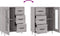 vidaXL - Dressoir - 69,5x34x90 - cm - bewerkt - hout - grijs - sonoma - eikenkleurig