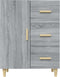 vidaXL - Dressoir - 69,5x34x90 - cm - bewerkt - hout - grijs - sonoma - eikenkleurig