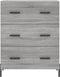 vidaXL - Dressoir - 69,5x34x90 - cm - bewerkt - hout - grijs - sonoma - eikenkleurig