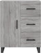 vidaXL - Dressoir - 69,5x34x90 - cm - bewerkt - hout - grijs - sonoma - eikenkleurig