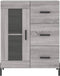 vidaXL - Dressoir - 69,5x34x90 - cm - bewerkt - hout - grijs - sonoma - eikenkleurig