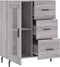 vidaXL - Dressoir - 69,5x34x90 - cm - bewerkt - hout - grijs - sonoma - eikenkleurig