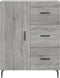 vidaXL - Dressoir - 69,5x34x90 - cm - bewerkt - hout - grijs - sonoma - eikenkleurig